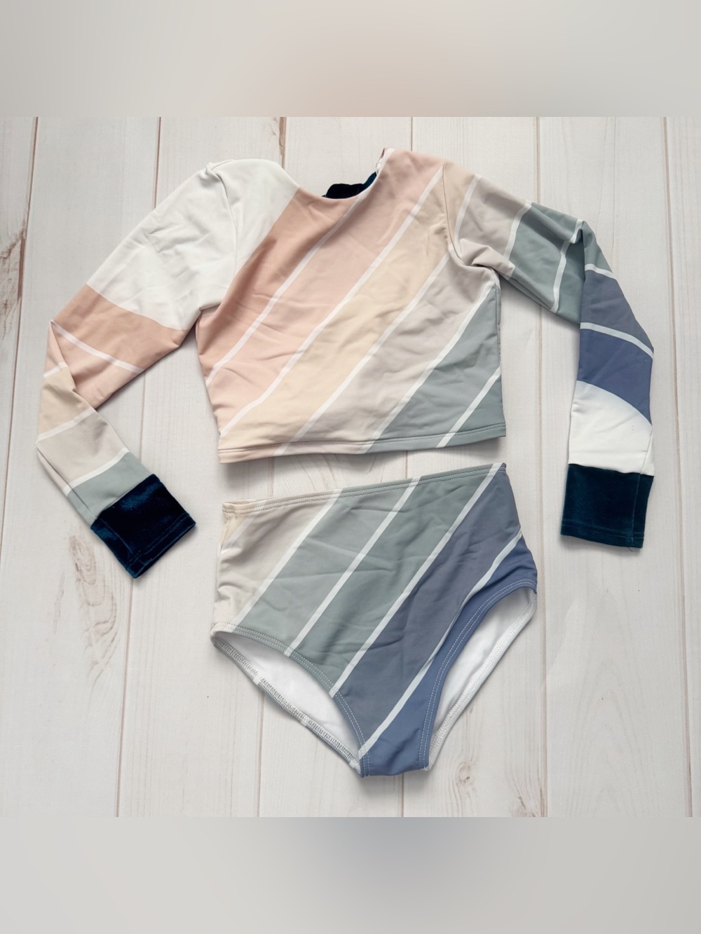 Saint Ida Ocean Tide Two Piece Rash Guard